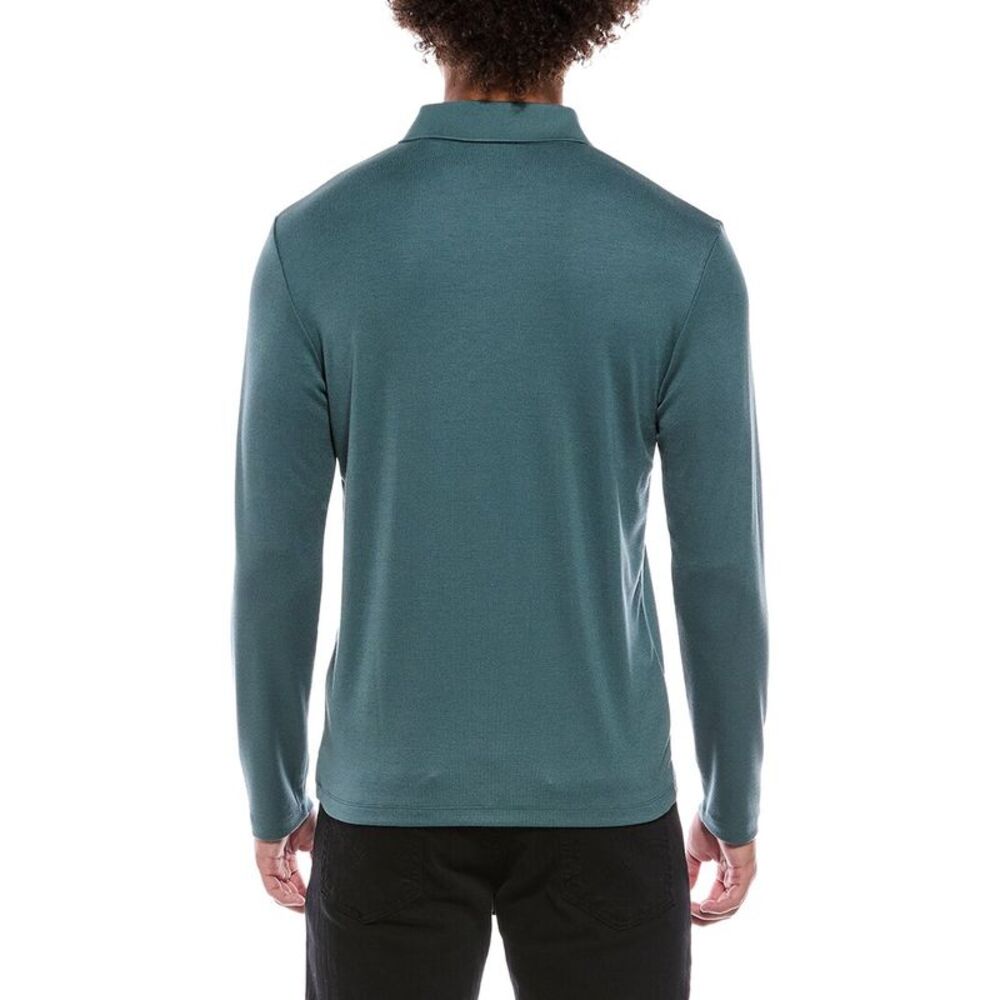 Theory Mens Goris Polo Shirt, Green - Picture 2 of 3